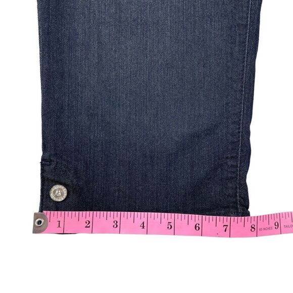 NYDJ Not Your Daughters Jeans Cropped Dark Denim Lift Tuck Technology Size 8 - Picture 8 of 11